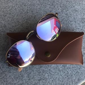 Round purple Rayban sunglasses